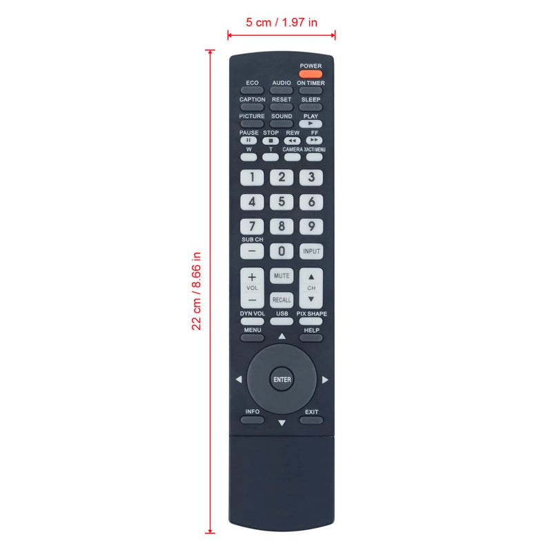 econtrolly New Replace Remote Control GXEA fit for Sanyo TV DP50740 DP50710 DP42840 DP37840 DP46840 DP52440 DP55360 - Image 3